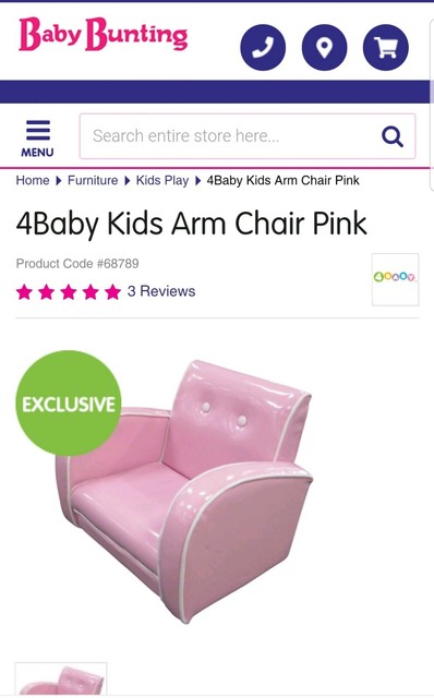 baby bunting kids chairs